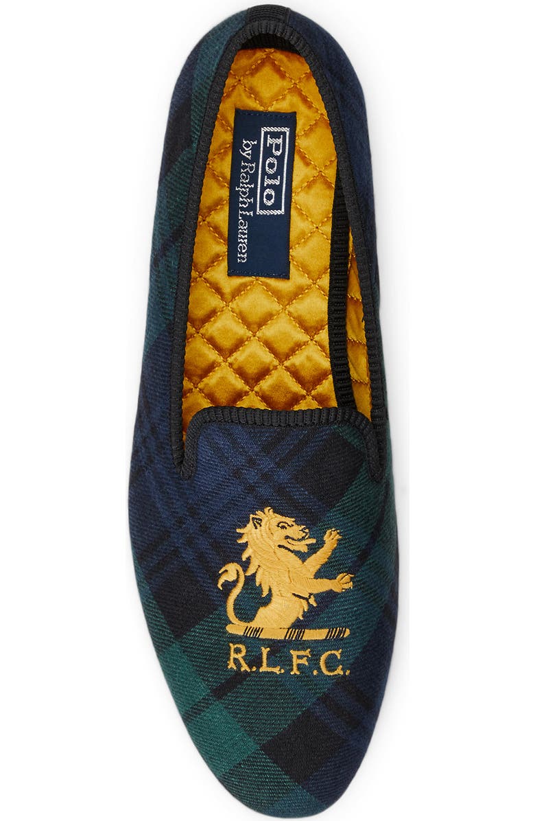 Polo Ralph Lauren Paxton Linen Slipper, Alternate, color, Black Multi