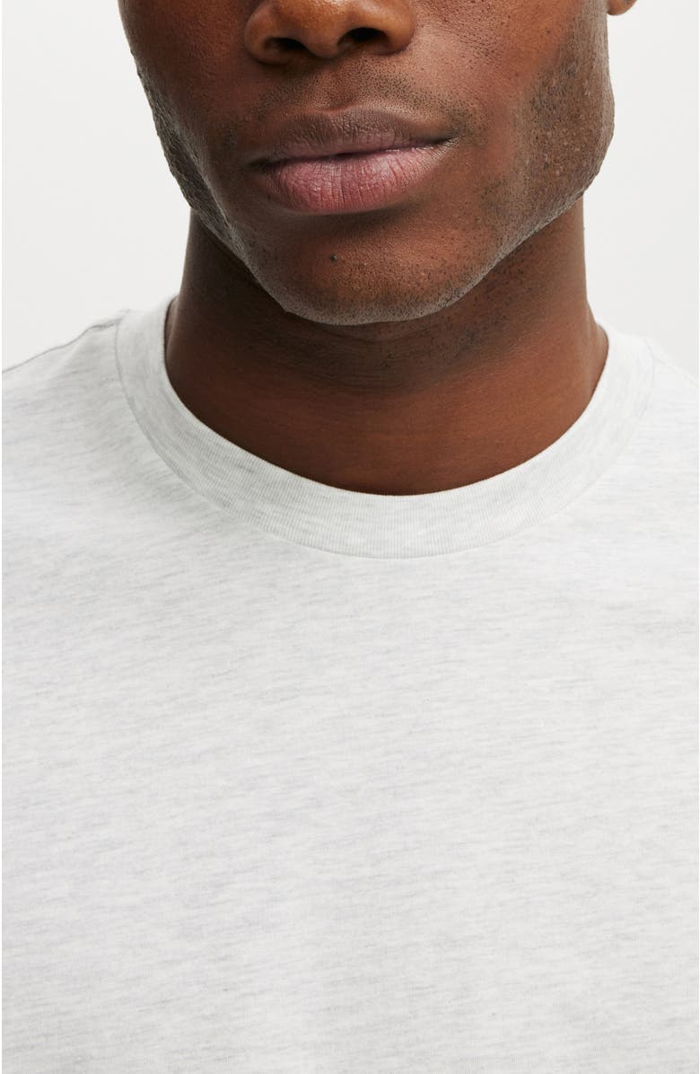 Cotton On Men's Slim Fit T-Shirt, Alternate, color, White Marle