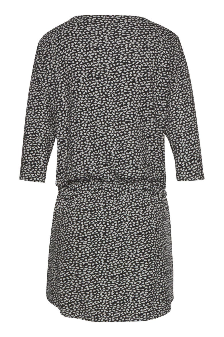 Zip Detail Dress, Alternate, color, Black Printed
