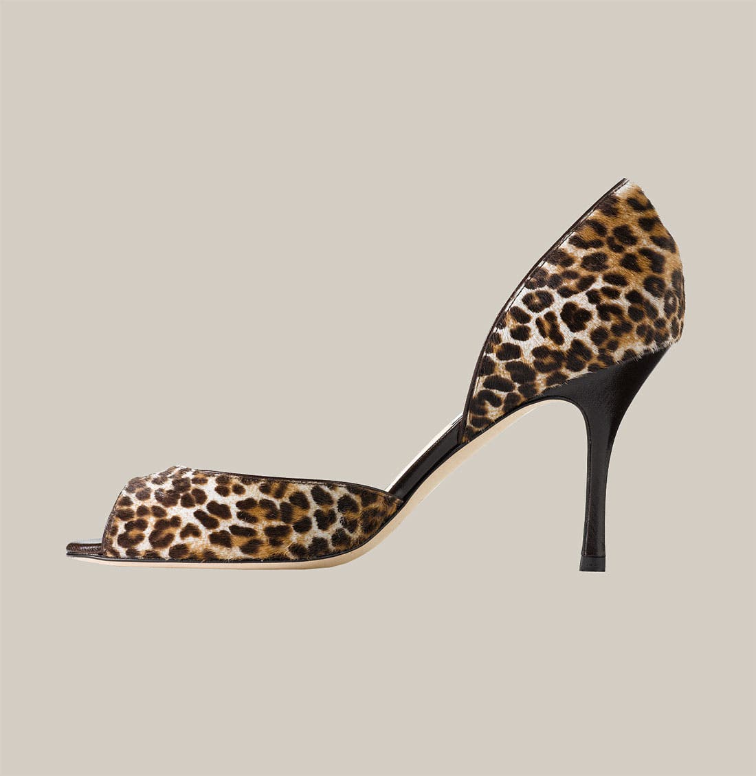 Leopard Print Calf Hair d'Orsay Pump, Alternate, color, LEOPARD PRINTED PONY