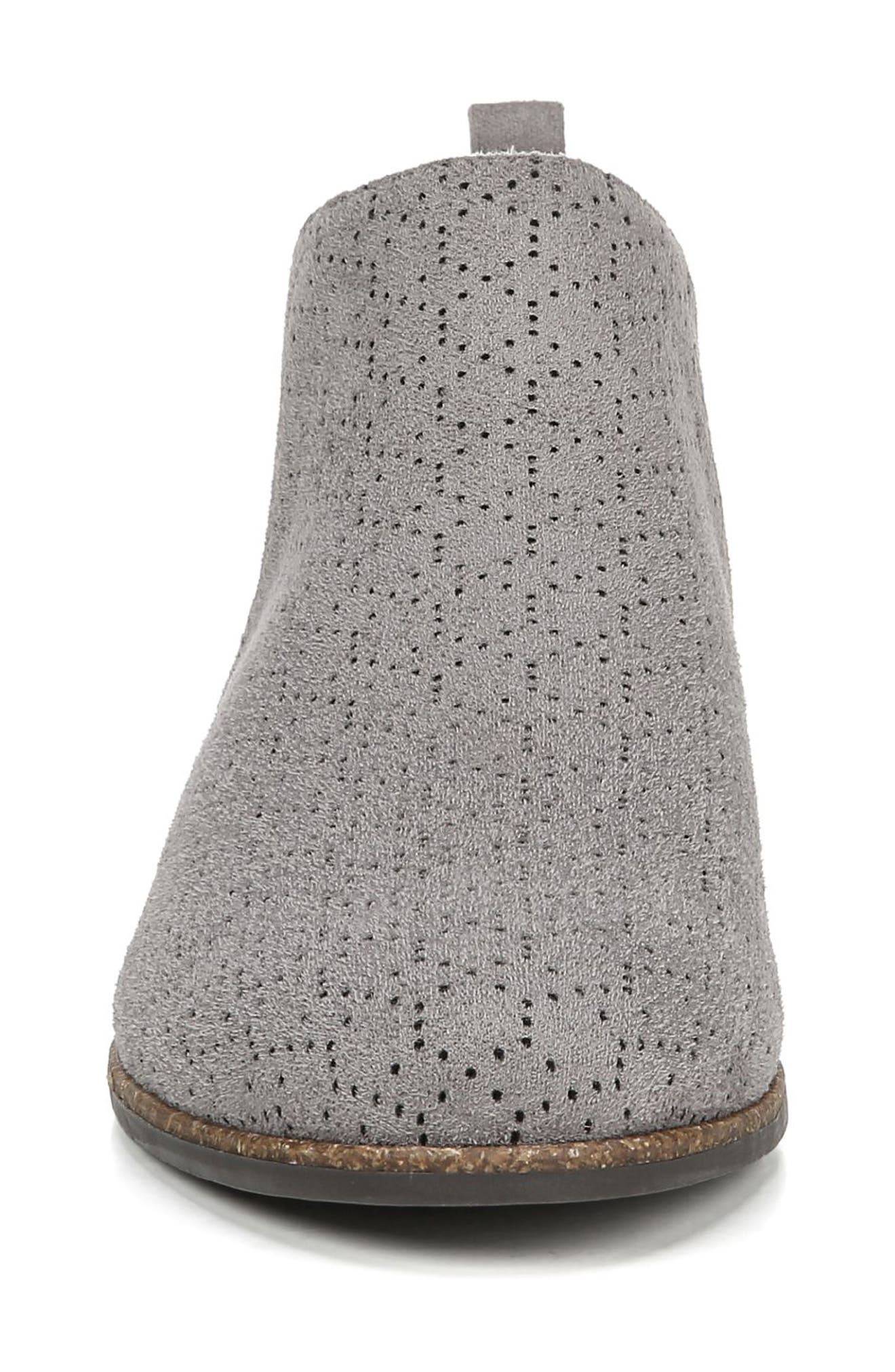 Dr. Scholl's Rate Perforated Bootie, Alternate, color, Dark Shadow Perforated Fabric