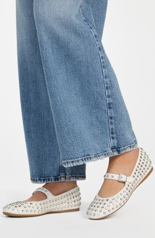 Guess Kalidal Mary Jane Flat In White