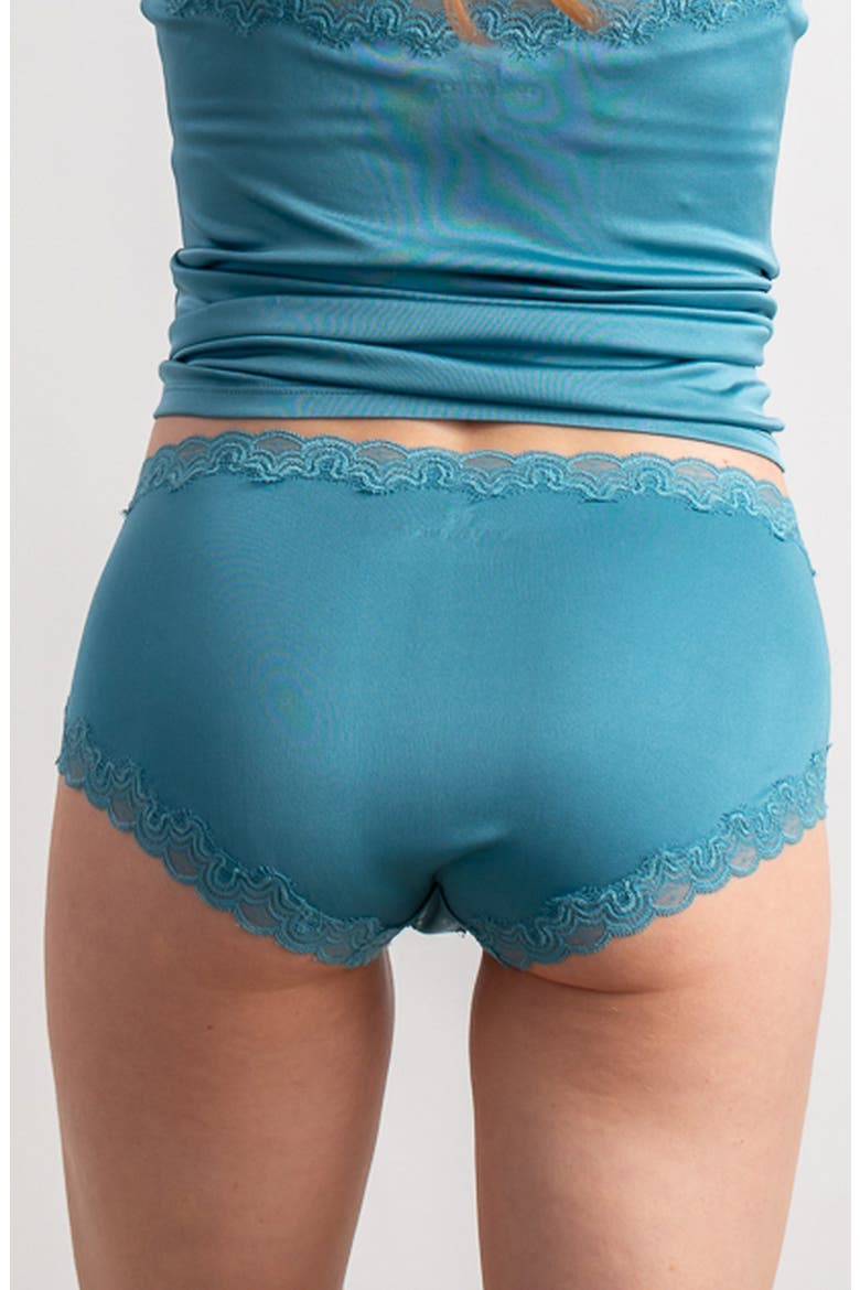 Soft Silk Lace Trim Silk Briefs, Alternate, color, STORM BLUE