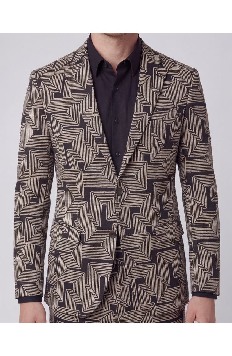 Lords of Harlech Inter Twine Mens Tailored Blazer, Alternate, color, Inter Twine Black