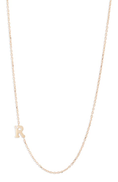 Diamond Initial Necklace