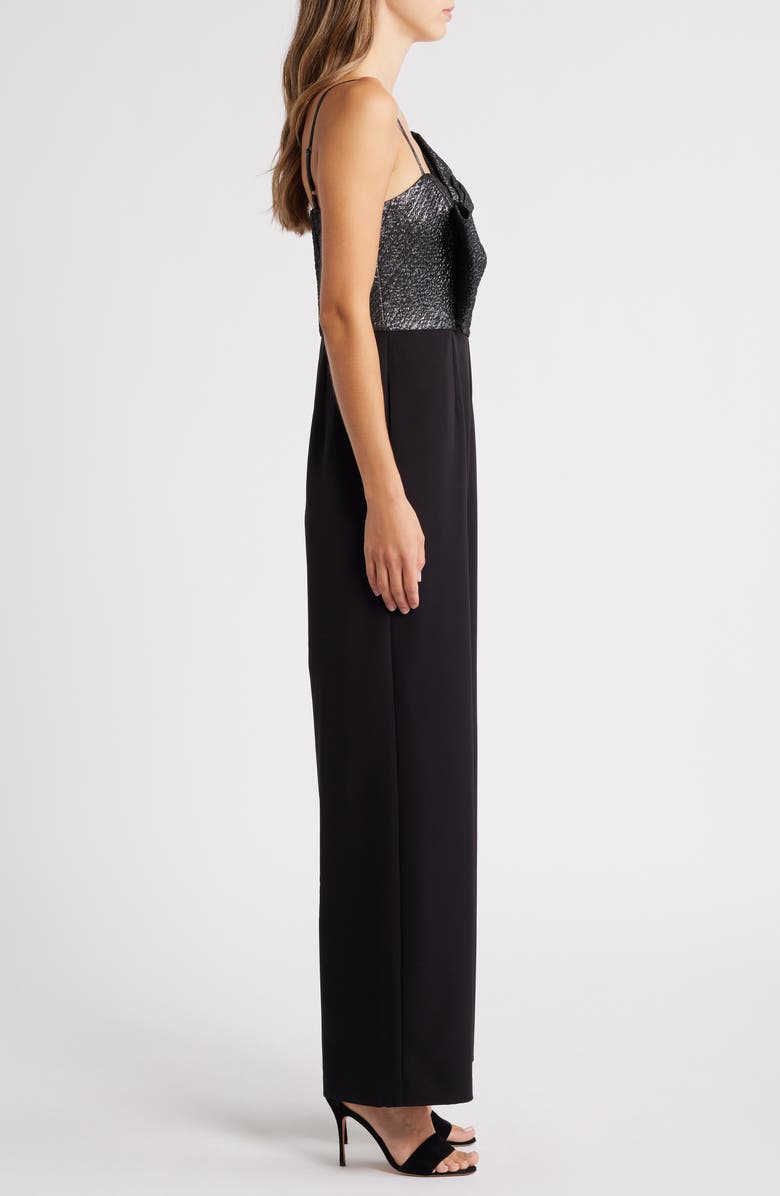 Anne Klein Asymmetric Wide Leg Jumpsuit, Alternate, color,