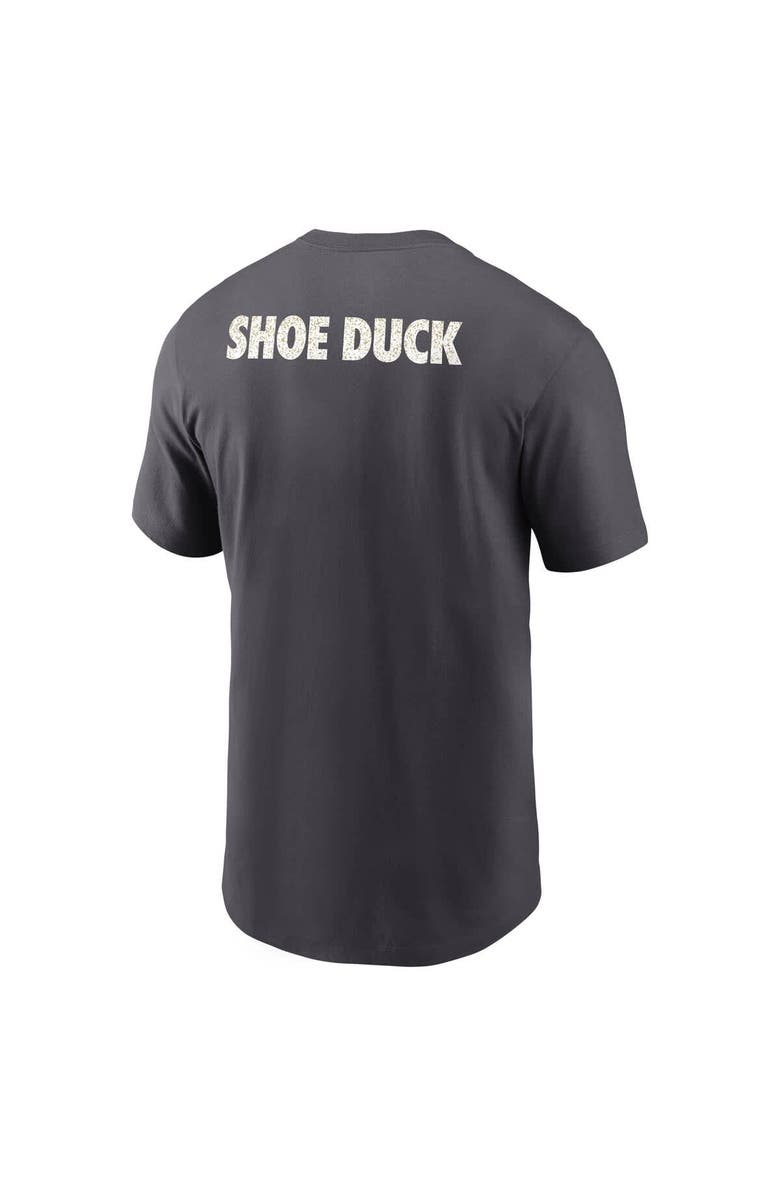 Nike Men's Nike Anthracite Oregon Ducks Shoe Duck Unstoppable Force Dri-FIT T-Shirt, Alternate, color, Anthracite