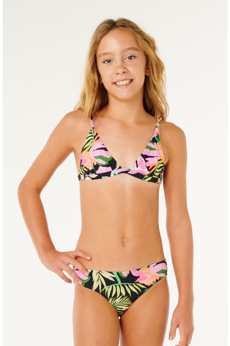 Kids' Molokai Two-Piece Swimsuit, Main, color, BLACK