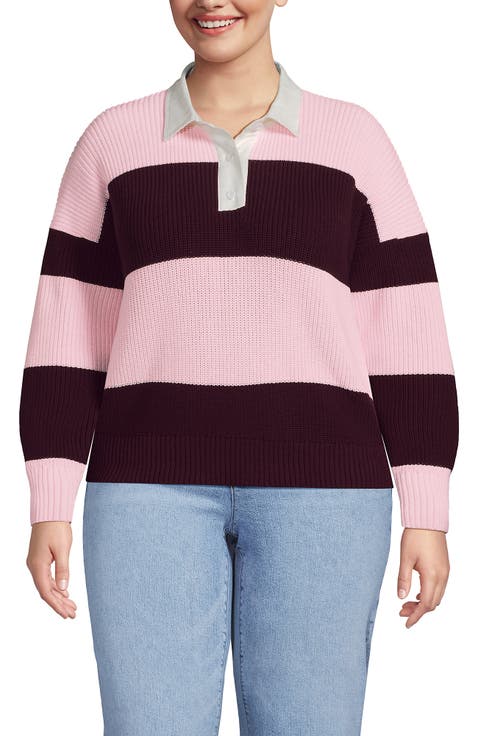 Drifter Rugby with Woven Collar Sweater