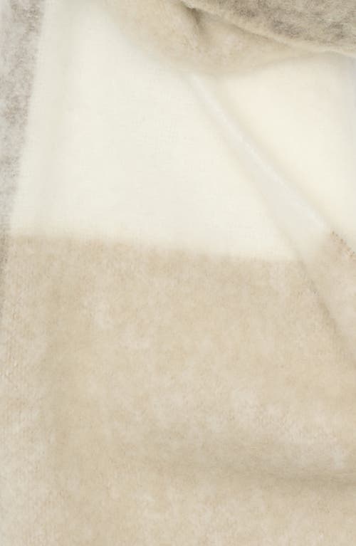 Nordstrom Wool & Alpaca Blend Fringe Scarf In Brown