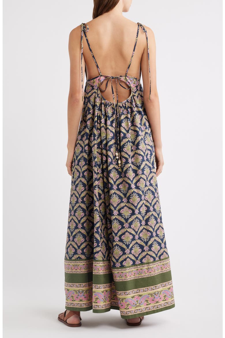 Sorrento Stroll Print Maxi Dress, Alternate, color, BLUEBERRY COMBO