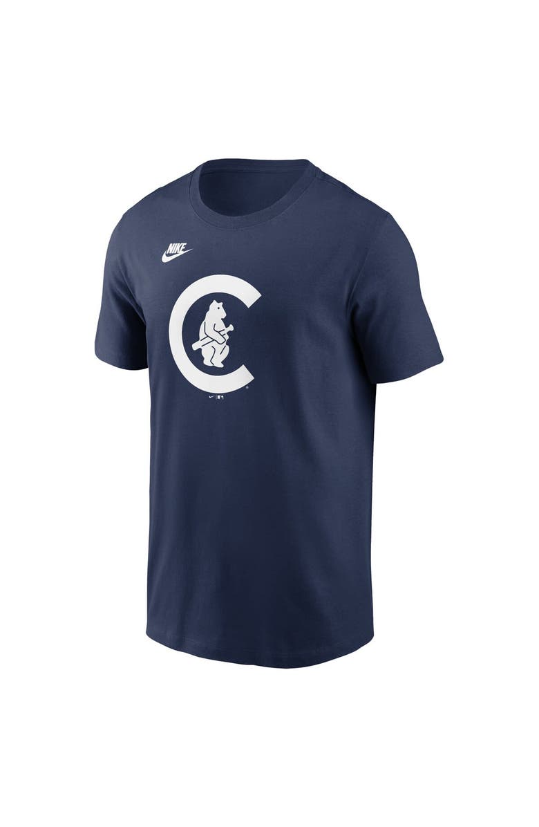 Nike Men's Nike Navy Chicago Cubs Cooperstown Collection Team Logo T-Shirt, Alternate, color, Navy