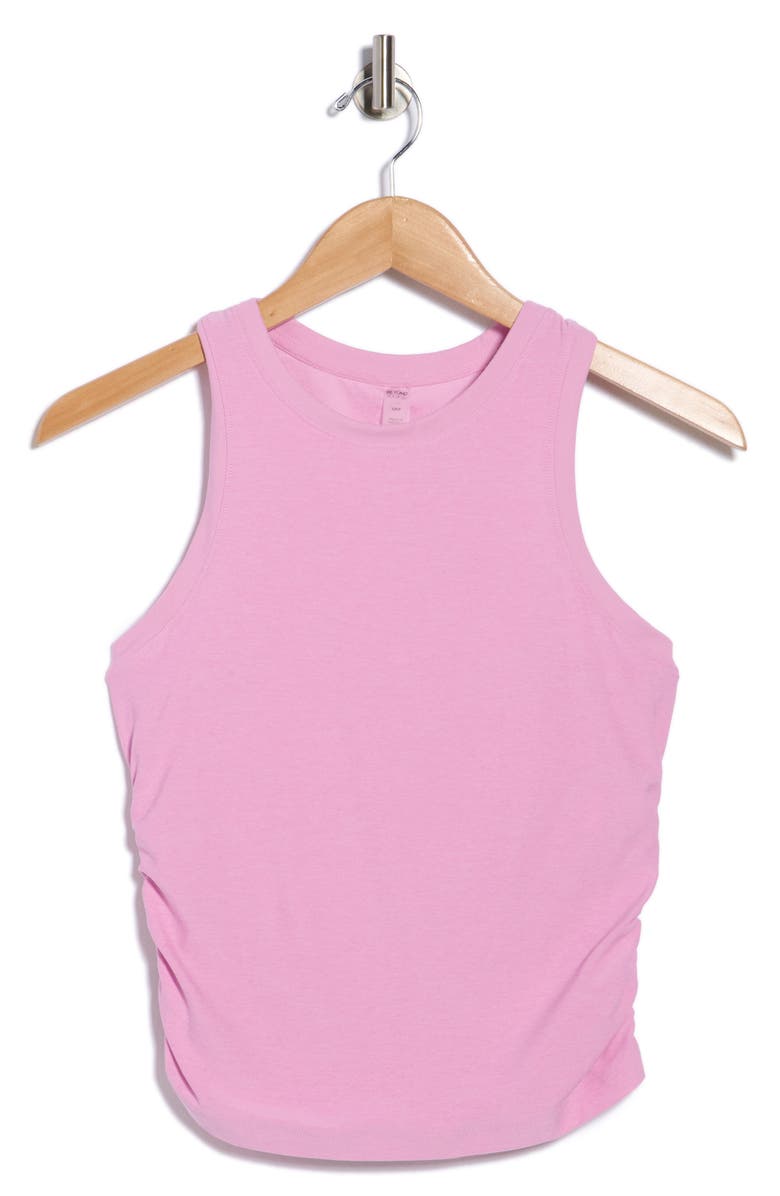 Beyond Yoga Featherweight Your Fit Ruched Tank Top, Alternate, color, Pink Haze Heather