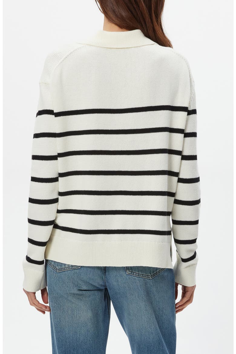 Adrienne Lace Up Sweater, Alternate, color, IVORY/ BLACK