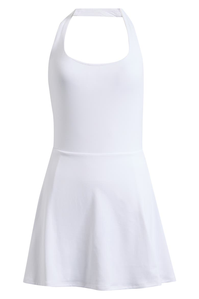 Tiebreak Halter Dress, Alternate, color, WHITE