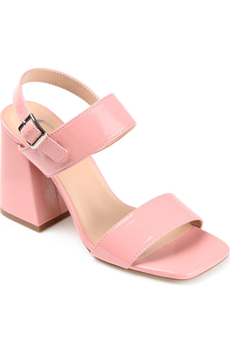 Journee Collection Adras Block Heel Sandal, Main, color, Pink