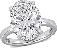 Julianna B. 7 CTW Lab-Grown Diamond Oval Solitaire Ring 14k