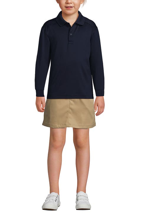 School Uniform Kids Long Sleeve Rapid Dry Polo Shirt