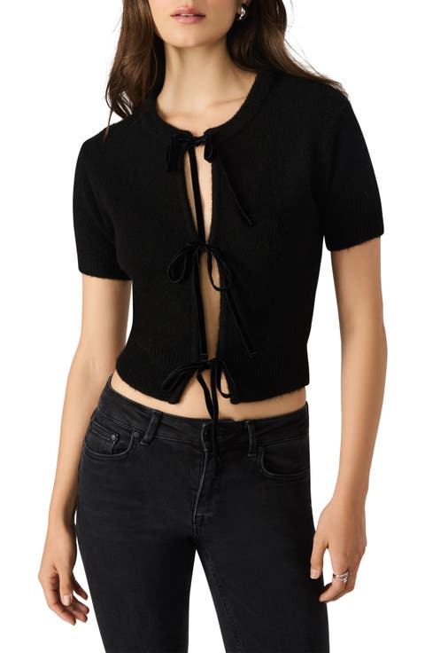 Sereia Tie Front Crop Cardigan