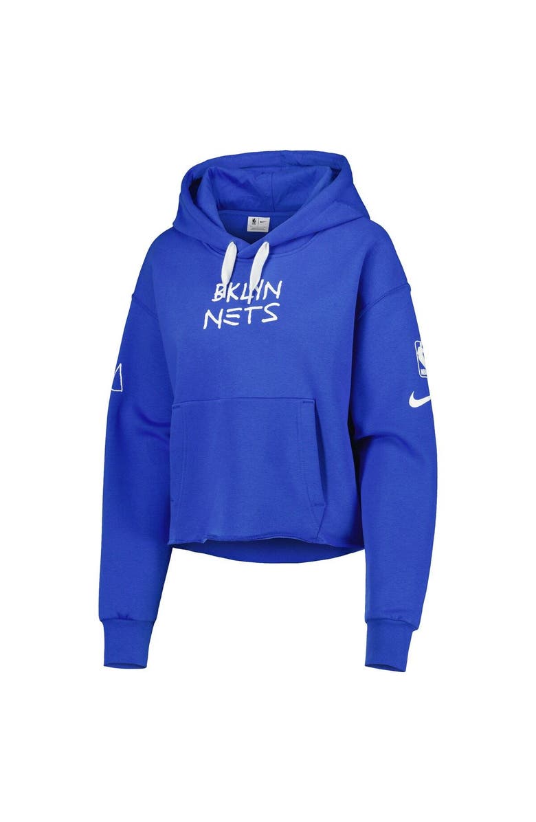 Nike Women's Nike Royal Brooklyn Nets 2022/23 City Edition Courtside Pullover Hoodie, Alternate, color, 