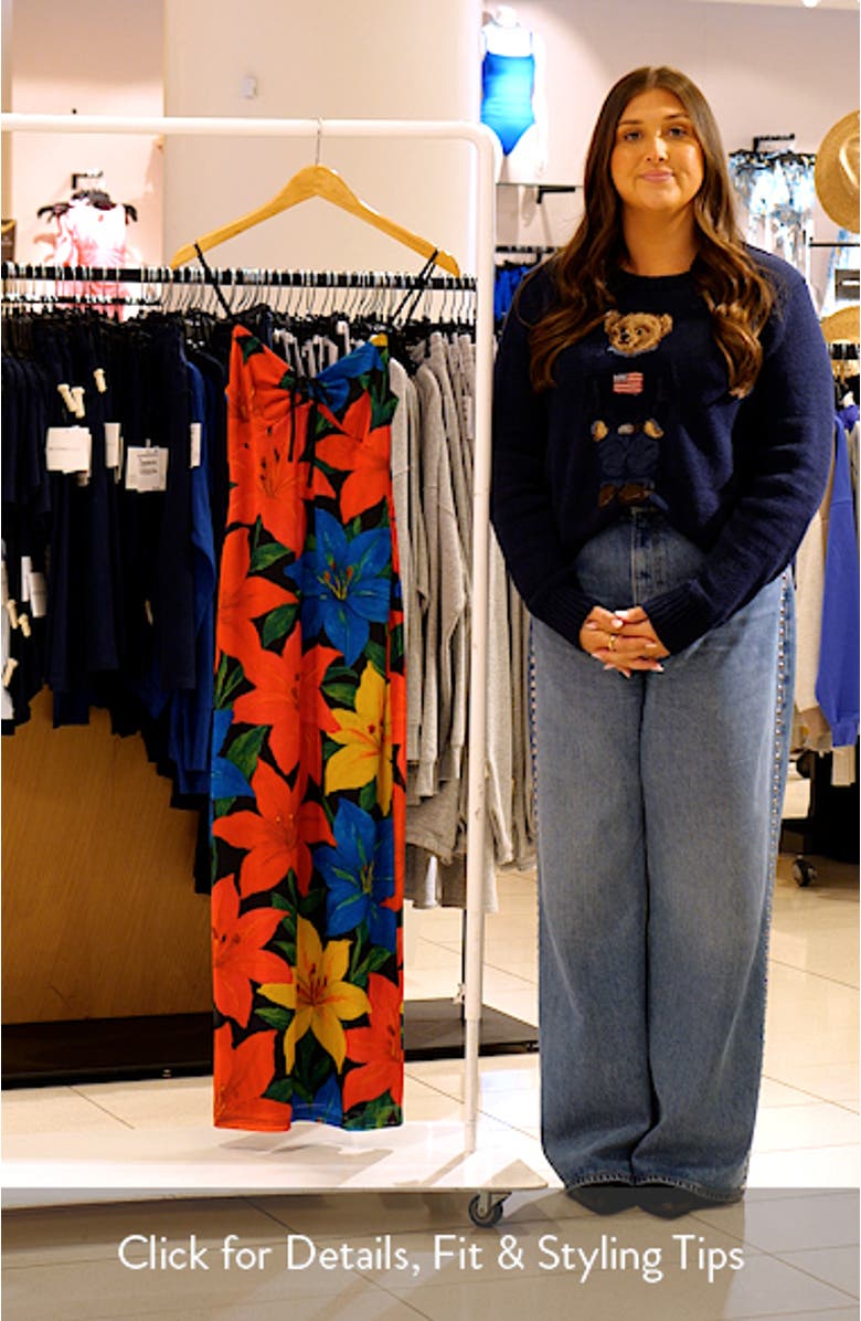 Radiant Floral Body-Con Midi Dress, sales video thumbnail