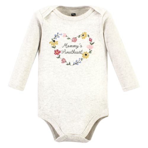 Hudson Baby Little Soft Cotton Long-sleeve One-piece 3pk