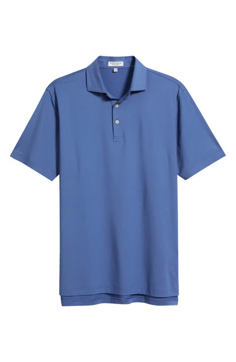 Solid Summer Comfort Performance Jersey Golf Polo
