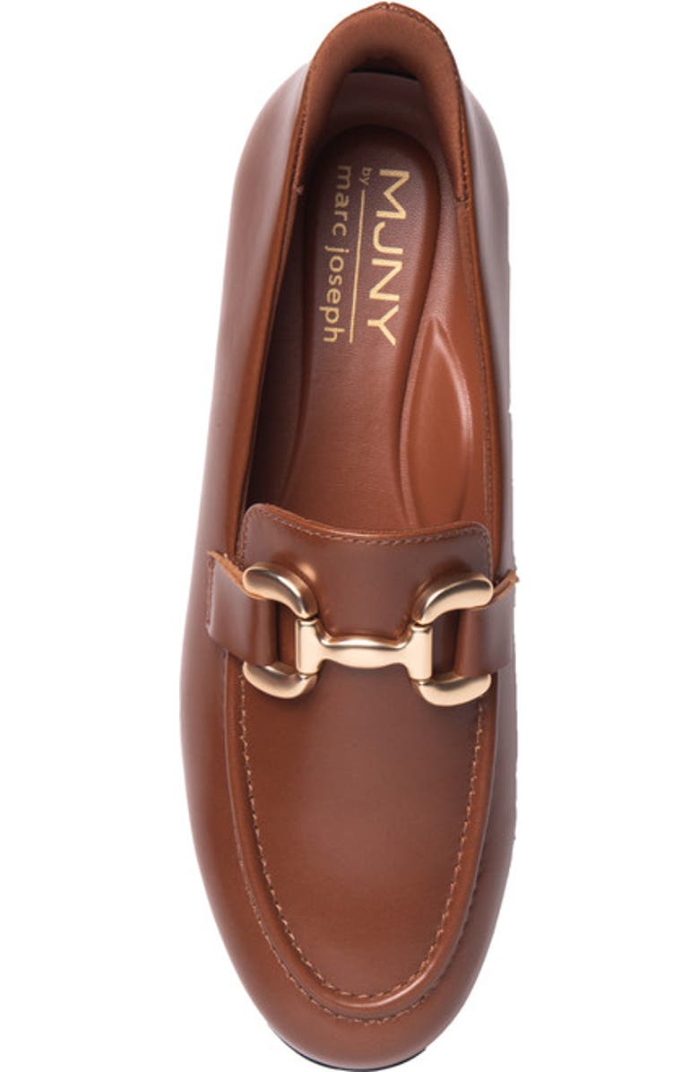 Marc Joseph New York Avery Street Hands Free Technology Leather Buckle Loafer, Alternate, color, Cognac Napa Leather