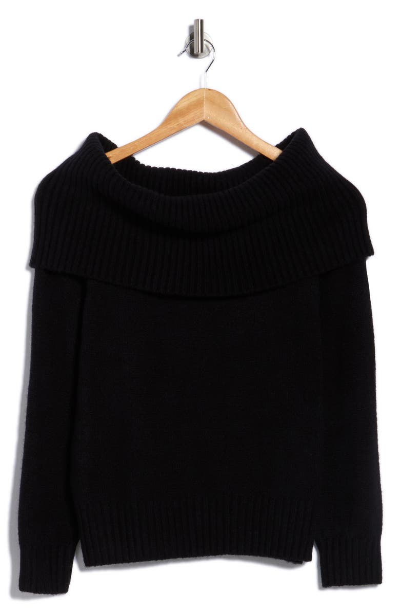 Abound Off the Shoulder Sweater, Alternate, color, Black