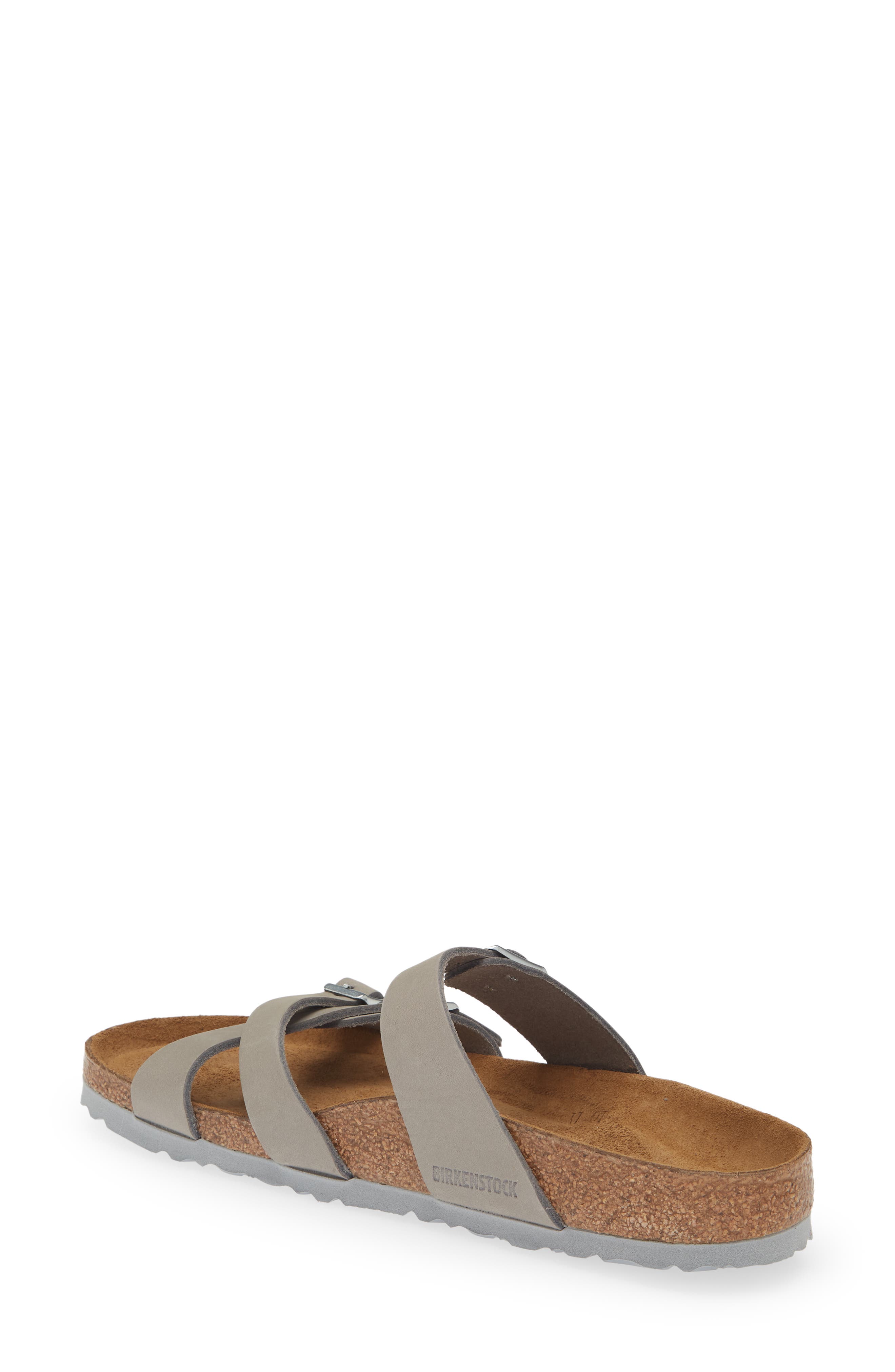 Franca Soft Footbed Slide Sandal, Alternate, color, DOVE GRAY