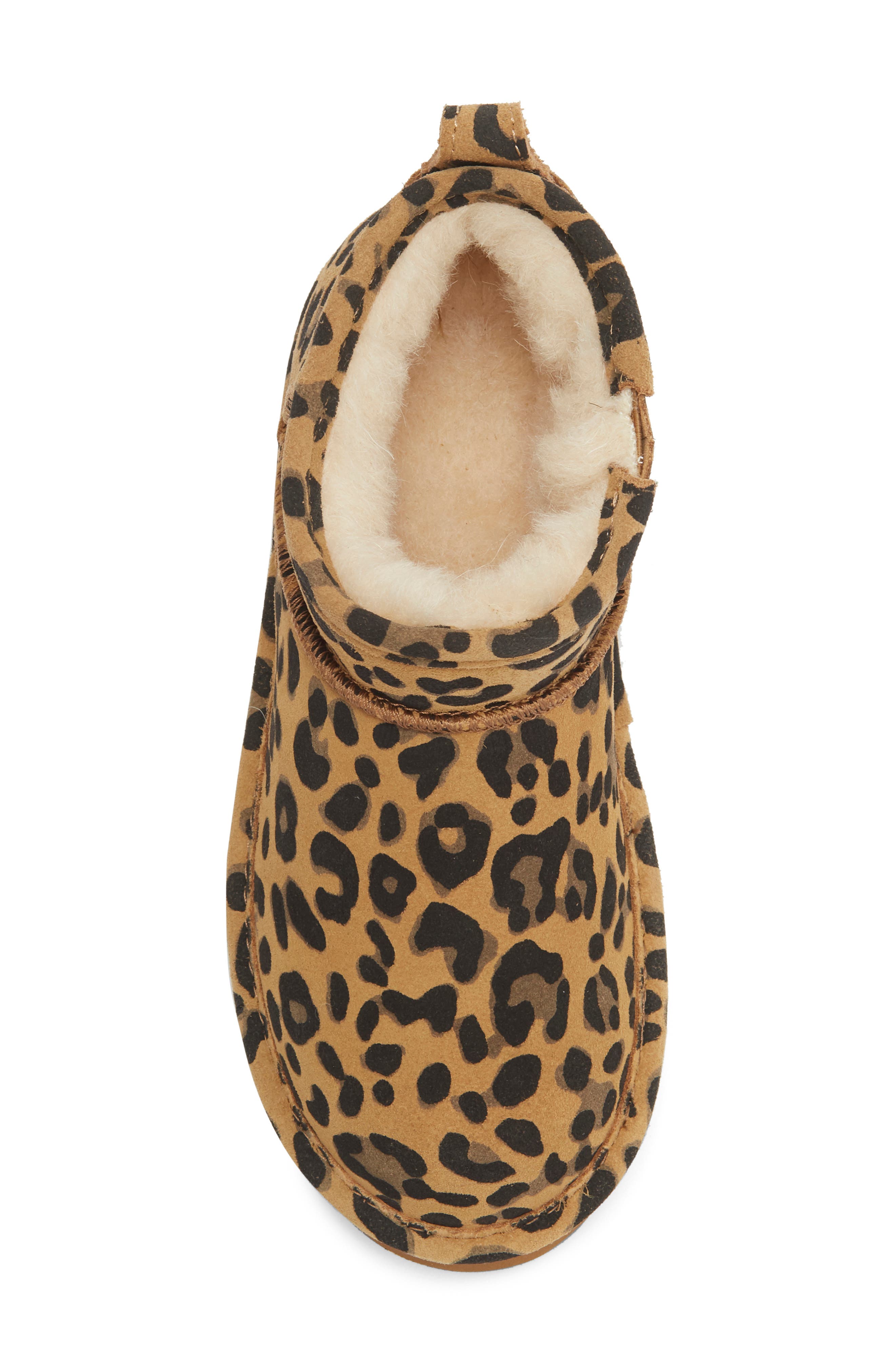 Kids' Retro Shorty Exotic Bootie, Alternate, color, TOBACCO LEOPARD