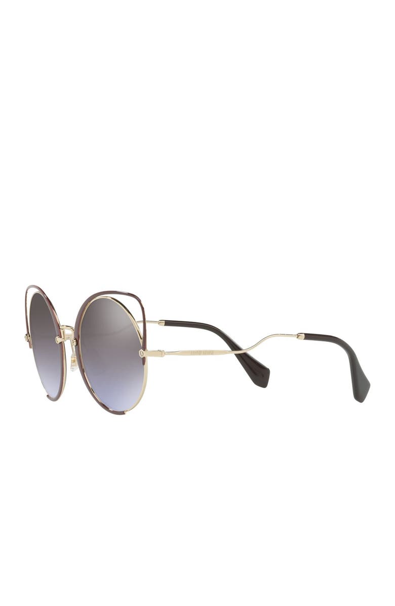 Miu Miu 54mm Round Lens Cat Eye Sunglasses, Alternate, color,