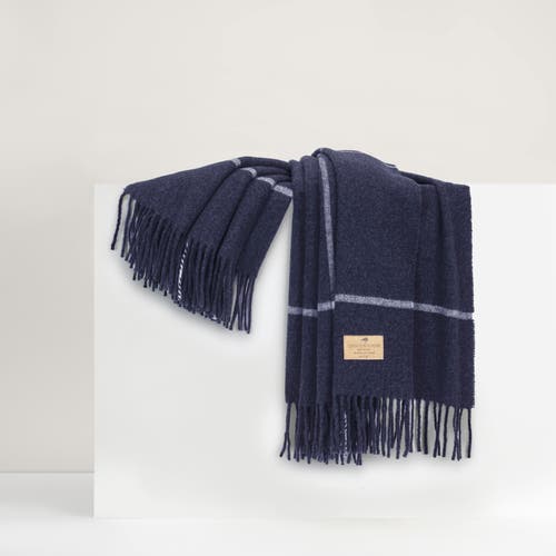 Lands Downunder Window Cashmere Throw In Blue