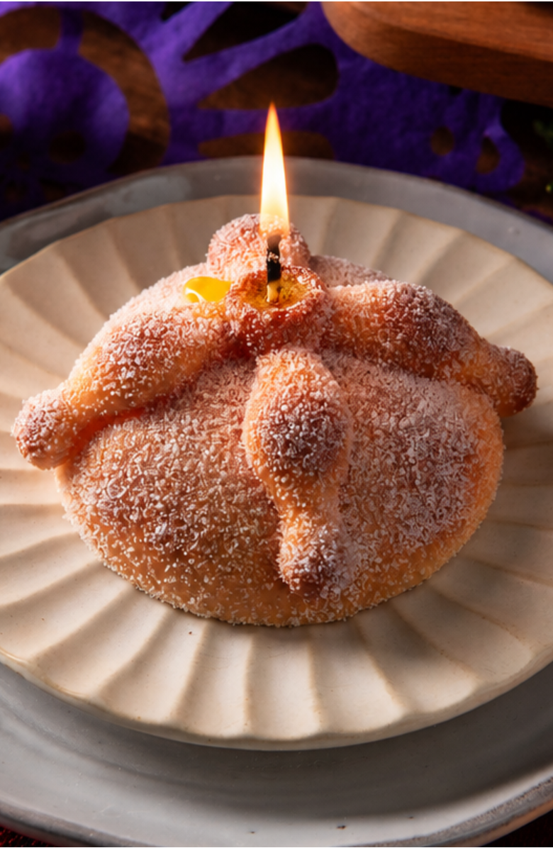 Southlake gifts Pan de Muerto Candle, Alternate, color, NO COLOR