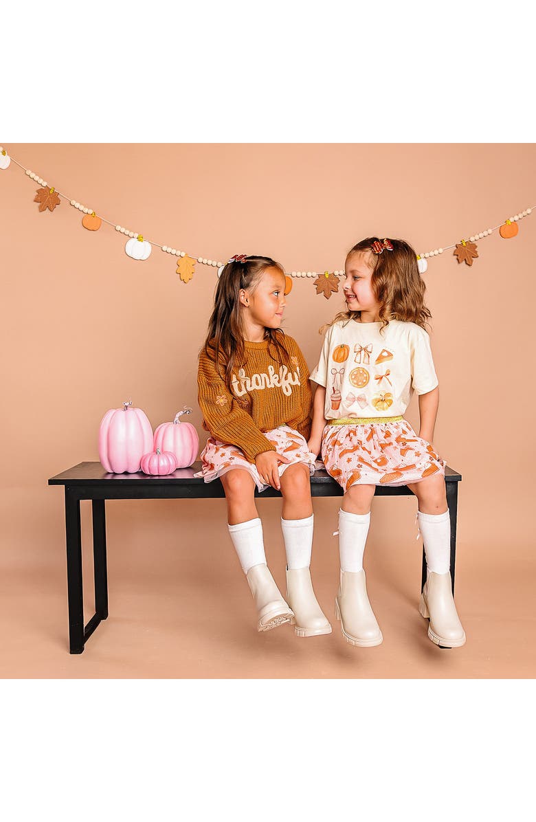 Sweet Wink Pumpkin Pie Thanksgiving Tutu, Alternate, color, Pink