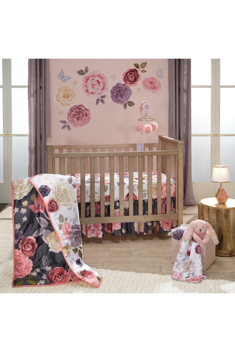 Secret Garden Large Flowers/Butterflies Wall Decals/Stickers, Alternate, color, Multicolor