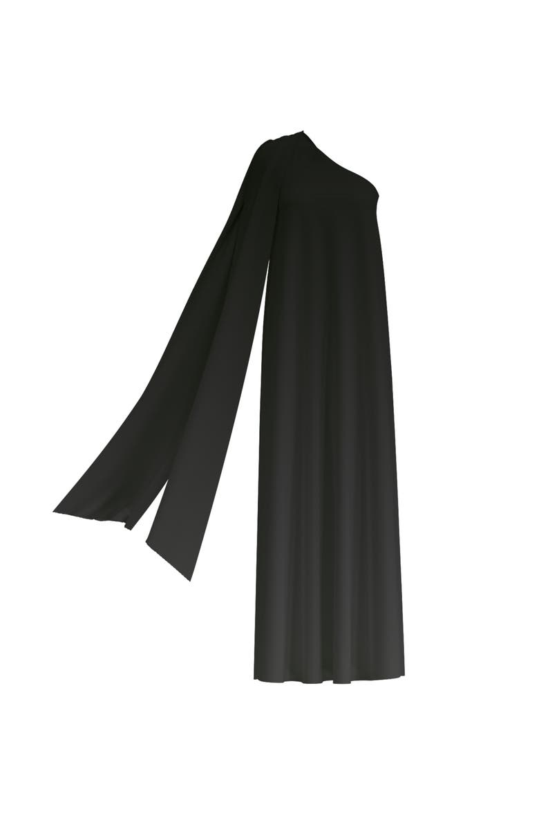DIARRABLU One-Shoulder Raya FSC<sup>®</sup> Certified Viscose Gown in Nala Noir, Alternate, color, Nala Noir