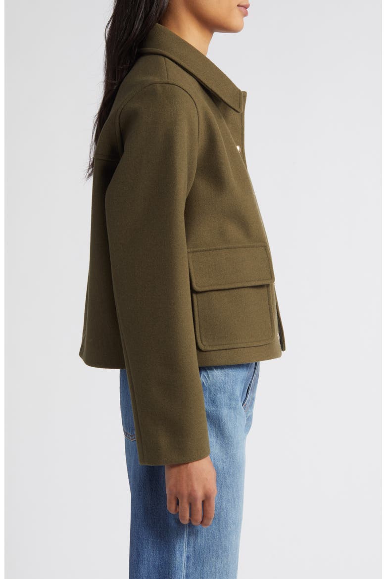 Crop Utility Jacket, Alternate, color, OLIVE