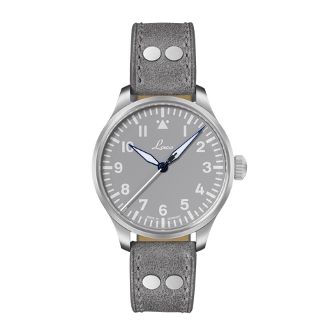 Augsburg - 39mm, Gray Dial, Automatic, Riveted Leather Strap