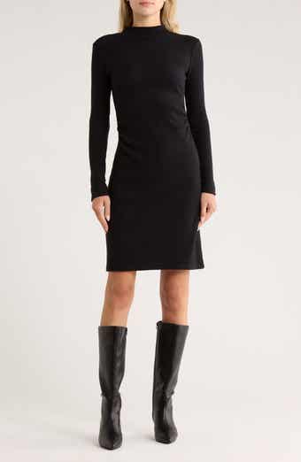 French Connection Long Sleeve Ruched A-Line Dress