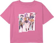 KPop Demon Hunters Girl's KPop Demon Hunters Huntrix Superstars Manhwa Style Graphic T-Shirt