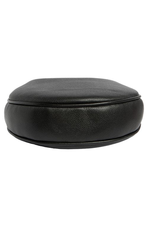 Marc Jacobs Large The Crescent Leather Shoulder Bag In Black