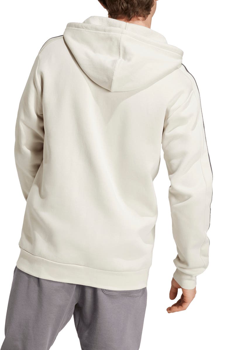 adidas Essentials 3-Stripes Full Zip Hoodie, Alternate, color, 