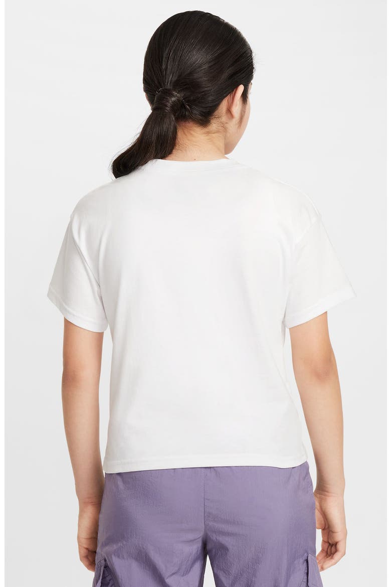 Kids' Sportswear Cotton T-Shirt, Alternate, color, WHITE