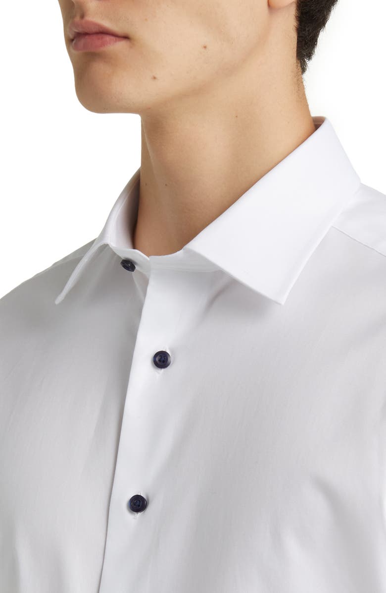 Trim Fit Super Fine Twill Dress Shirt