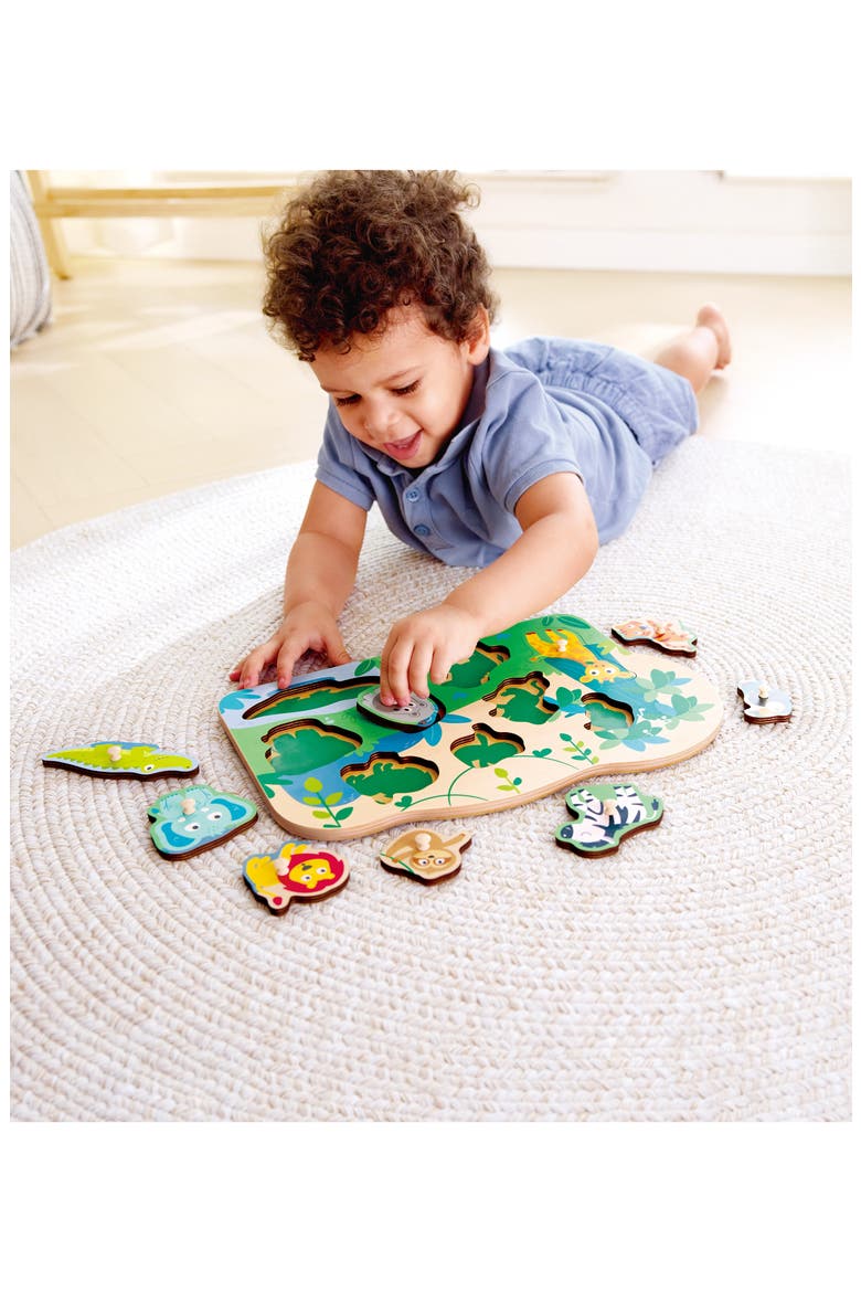 Wild Animals Peg Puzzle, Alternate, color, MULTI