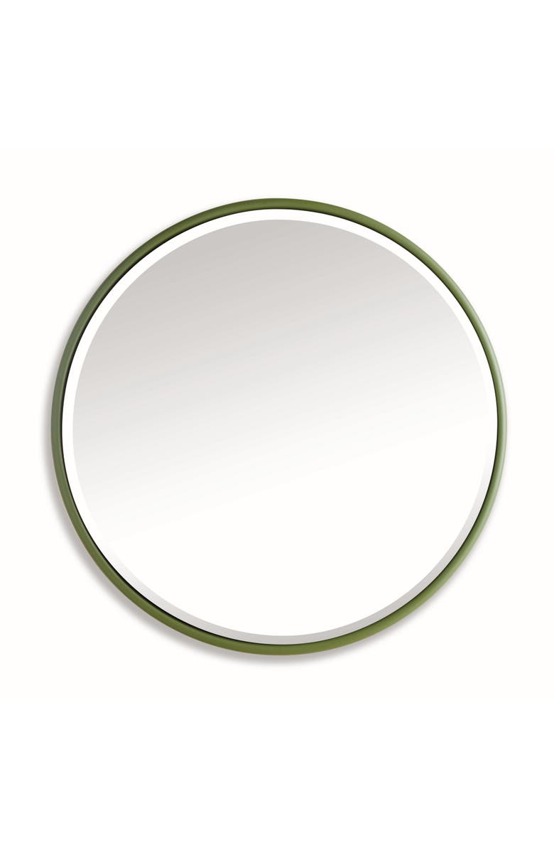 Napa Home & Garden Ryland Mirror Large - Olive Green Round Iron Frame - Beveled, Main, color, 