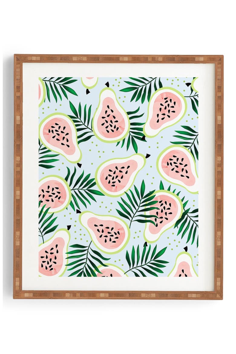 Juicy Framed Wall Art, Main, color, PINK