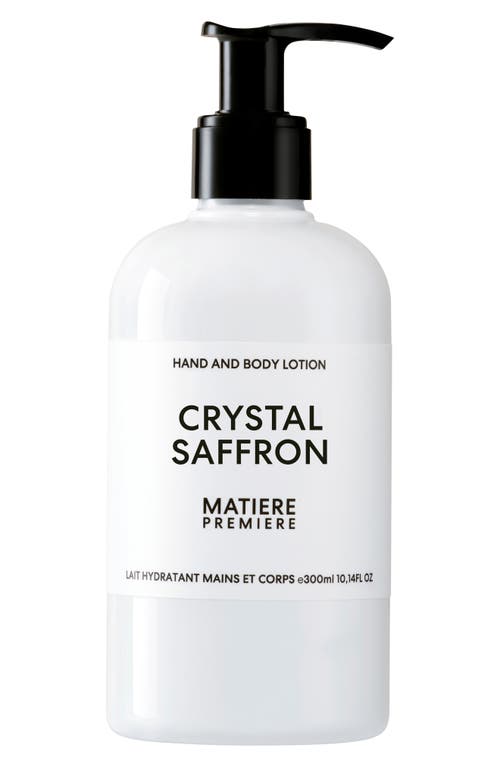 Matiere Premiere Crystal Saffron Hand & Body Lotion In Transparent