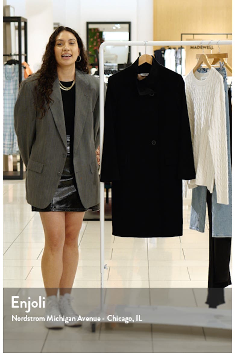 Presley Stand Collar Cashmere Coat video